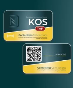 KosTap NFC & QR code Card with Personalized Design(δικός μας σχεδιασμός)
