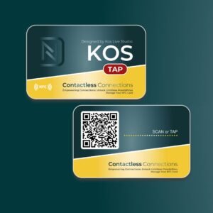 KosTap NFC & QR code Card with Personalized Design(δικός μας σχεδιασμός)